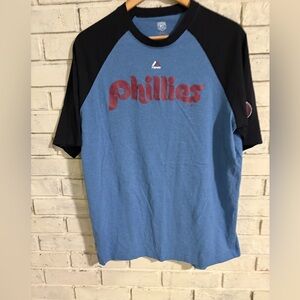 COOPERSTOWN COLLECTION by Majestic XL Phillies Raglan jersey. Excellent.
